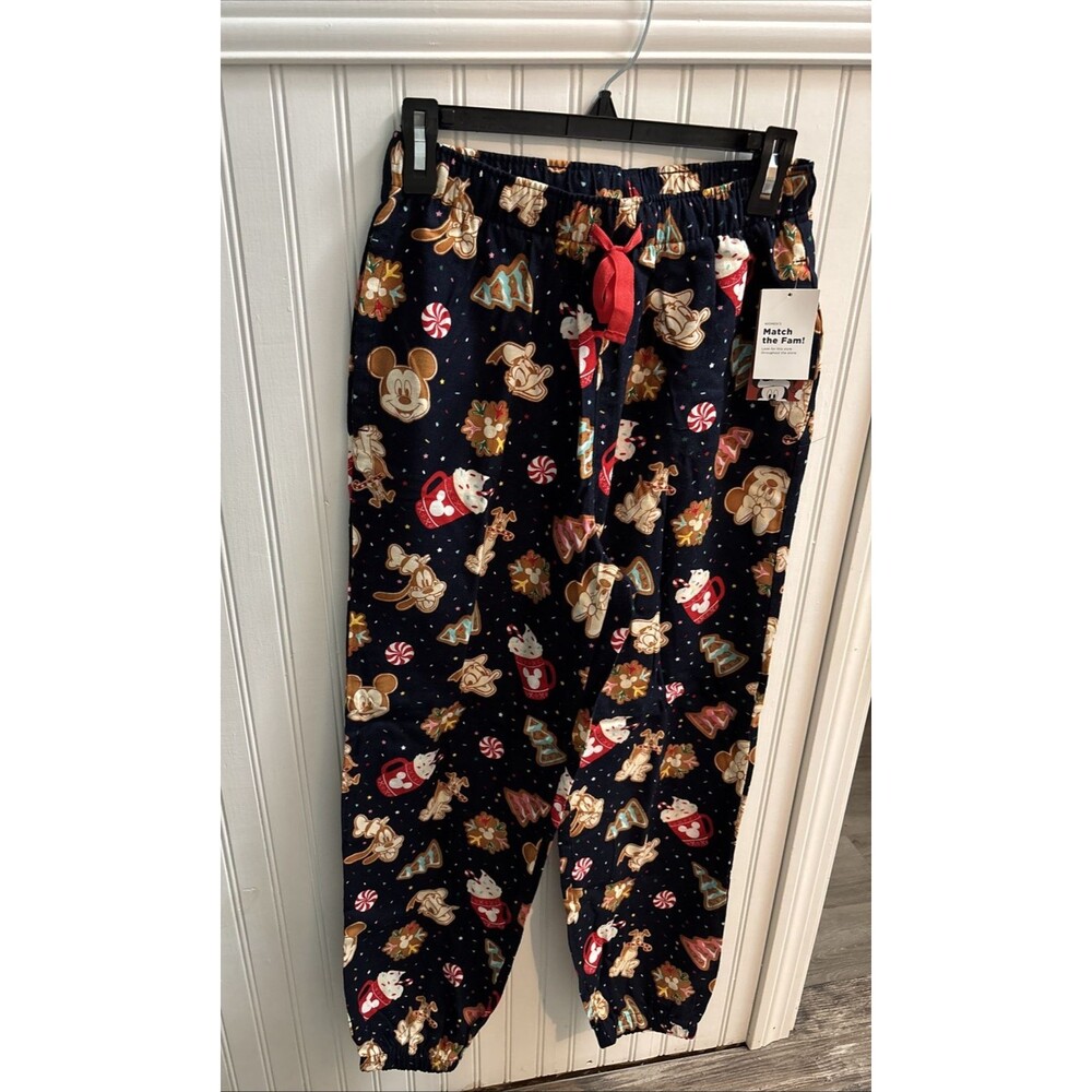 Old Navy Disney Mickey Woman Junior Pajama XS bottom Party Family Waist 26" NWT